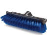Carlisle, Flo-Pac, 10in, Dual Surface Floor Scrub w/Polypropylene Bristles, Plastic Bristles, Blue