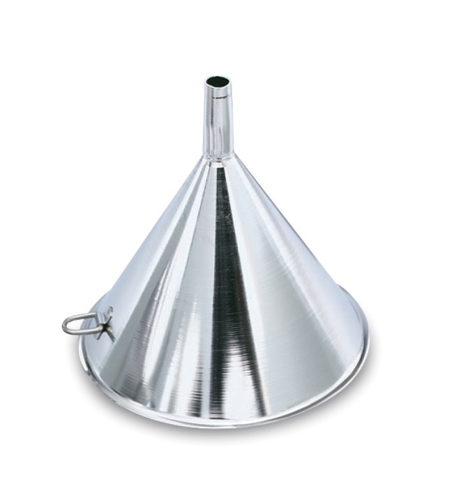 6-inch 22 ¼-ounce stainless steel funnel