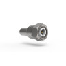TNC Male Hex/Knurl Combo No Braid Trim Connector