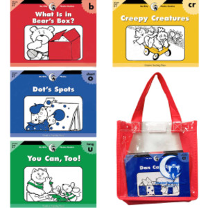 Itty Bitty Phonics Readers Set, 36 Books with Carrying Case