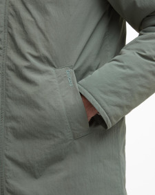 Winter Wadded Showerproof Mac Green Slate