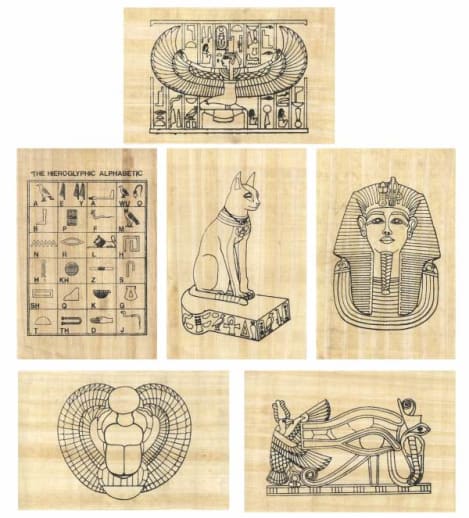 Paint Your Own Papyrus Set of 6