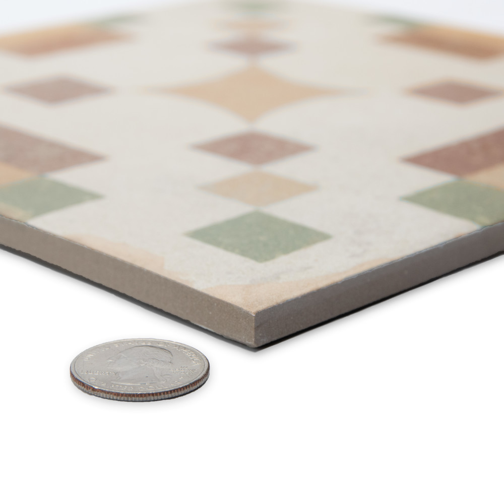 Kings Valentia Campanar 8-3/4 in. x 8-3/4 in. Porcelain Floor and Wall Tile