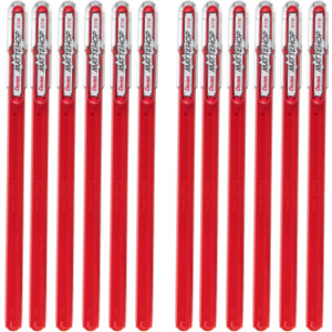 Hybrid Mattehop Gel Roller, Red, 12 Pack