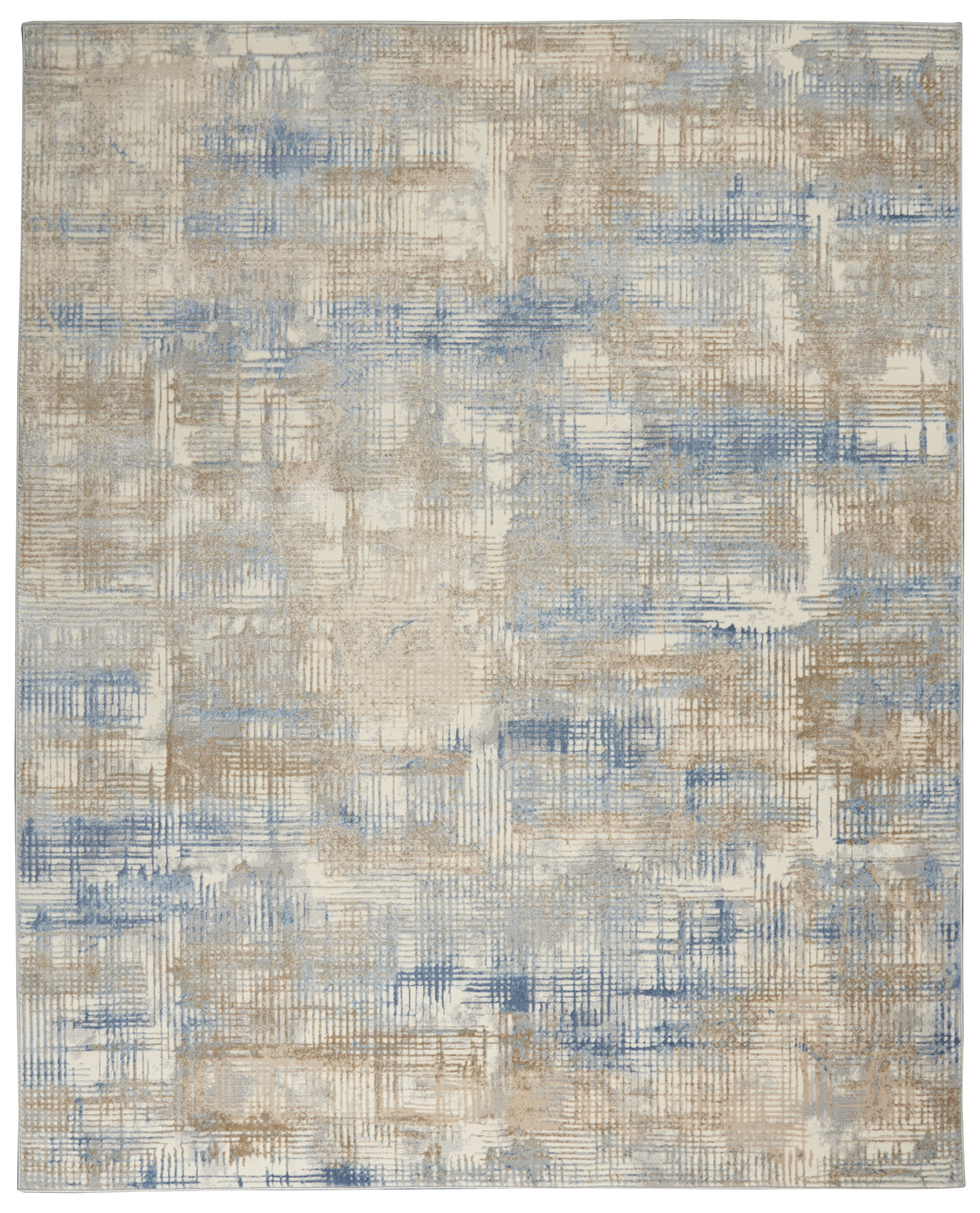Calvin Klein CK950 Rush 8' x 10' Blue Beige Modern Indoor Rug