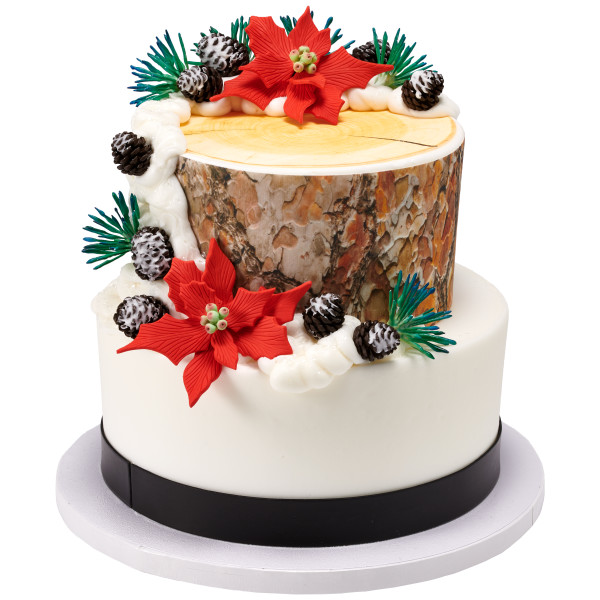 Wood Bark PhotoCake® Edible Image®