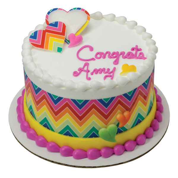 Rainbow Zig Zag PhotoCake® Edible Image® Strips