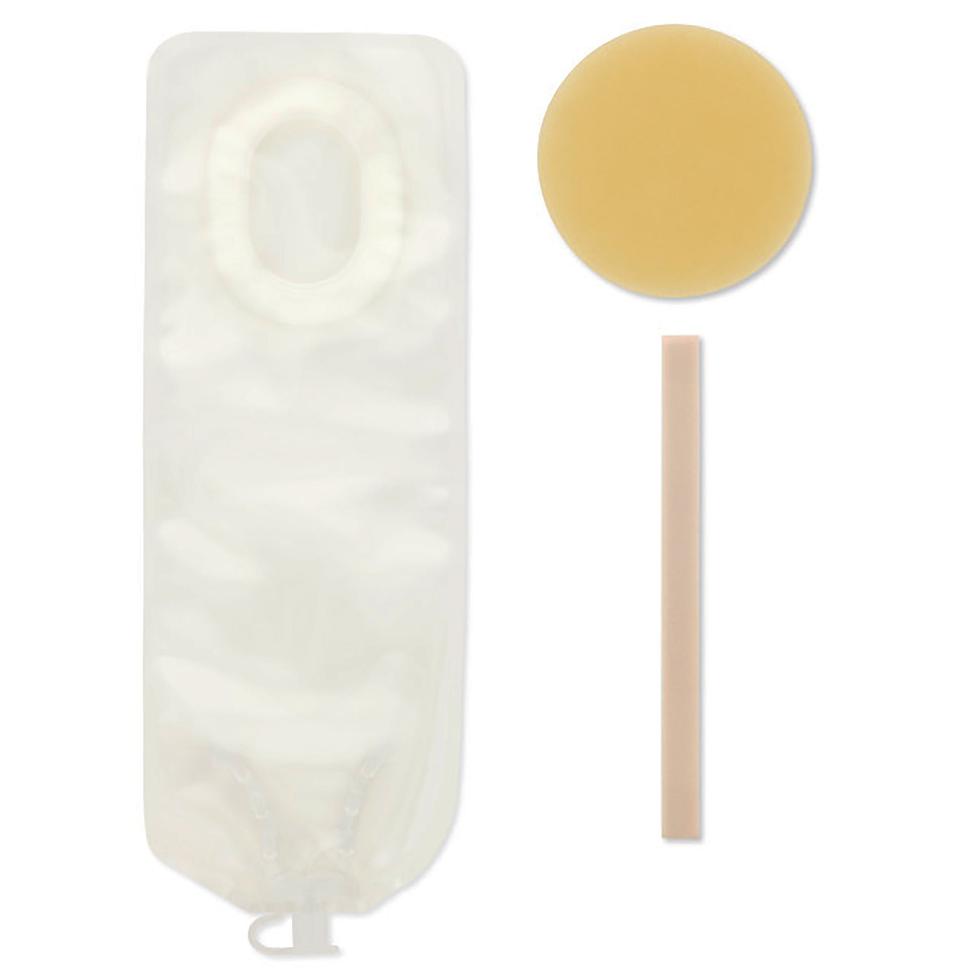 Pouchkins™ One-Piece Drainable Transparent Colostomy Pouch, 6 Inch Length, 7/8 to 1-3/8 Inch Stoma
