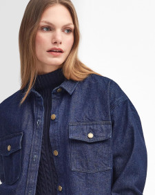 Cassie Denim Oversized Long-Sleeved Shirt 