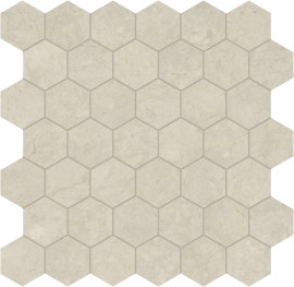 Tierra Halo 2″ Hex Mosaic Honed