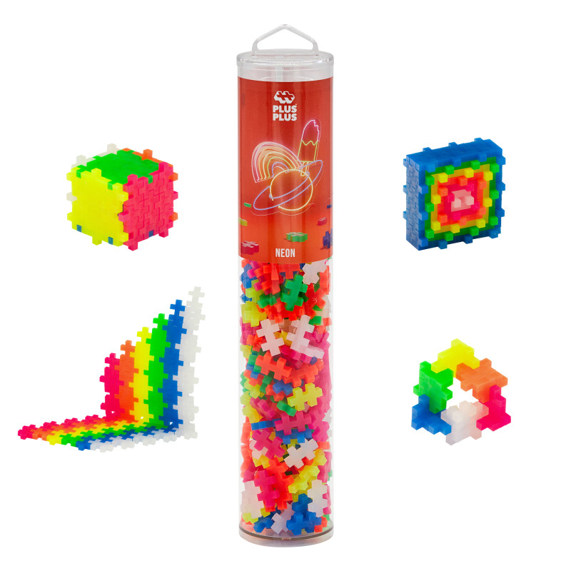 Plus-Plus® 240-Piece Tube, Neon