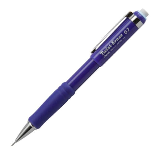 Pentel Twist-Erase III 0.7 Pencil - Navy Blue Barrel
