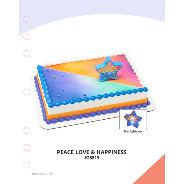 Peace Love & Happiness The Magic of Cakes® Icing Only Page