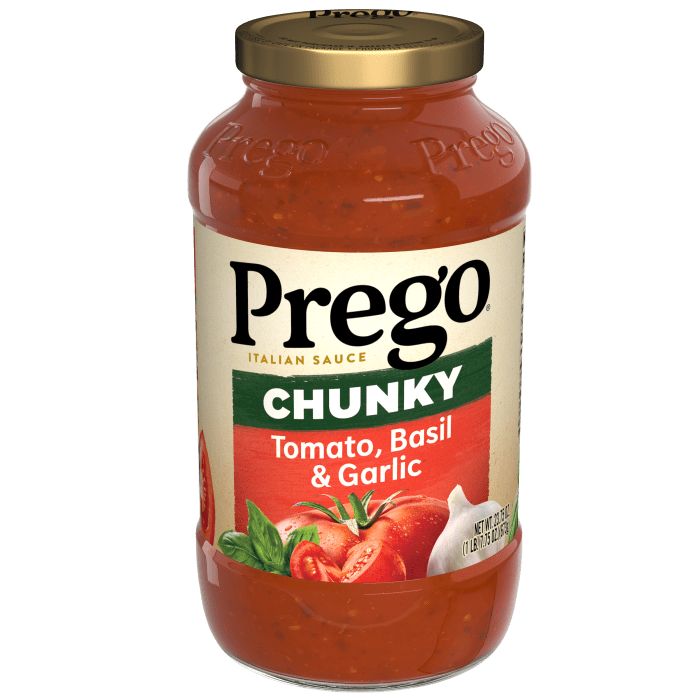 Chunky Tomato, Basil and Garlic Pasta Sauce