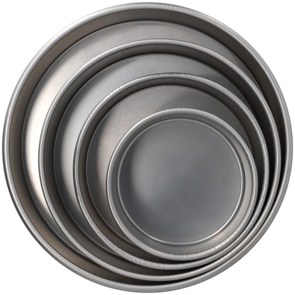 16 Gauge Round Aluminum 6"W x 3"H Pan