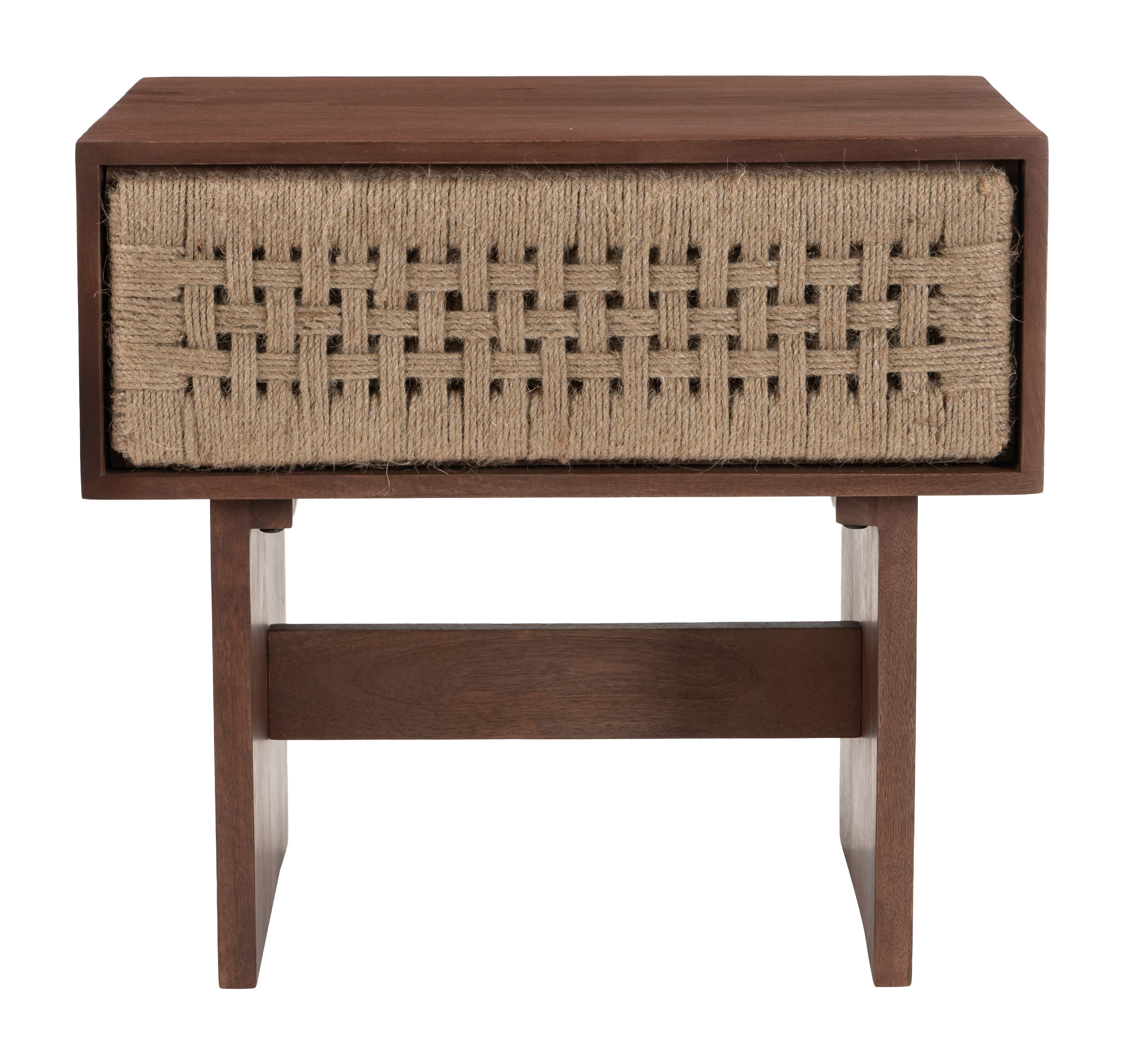 Amaria Nightstand Natural & Walnut product image