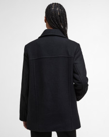 Kurzmantel Indie Wool Black/Onyx Tartan