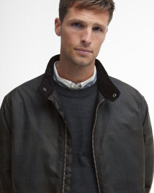 Wachsjacke Harrington Check 