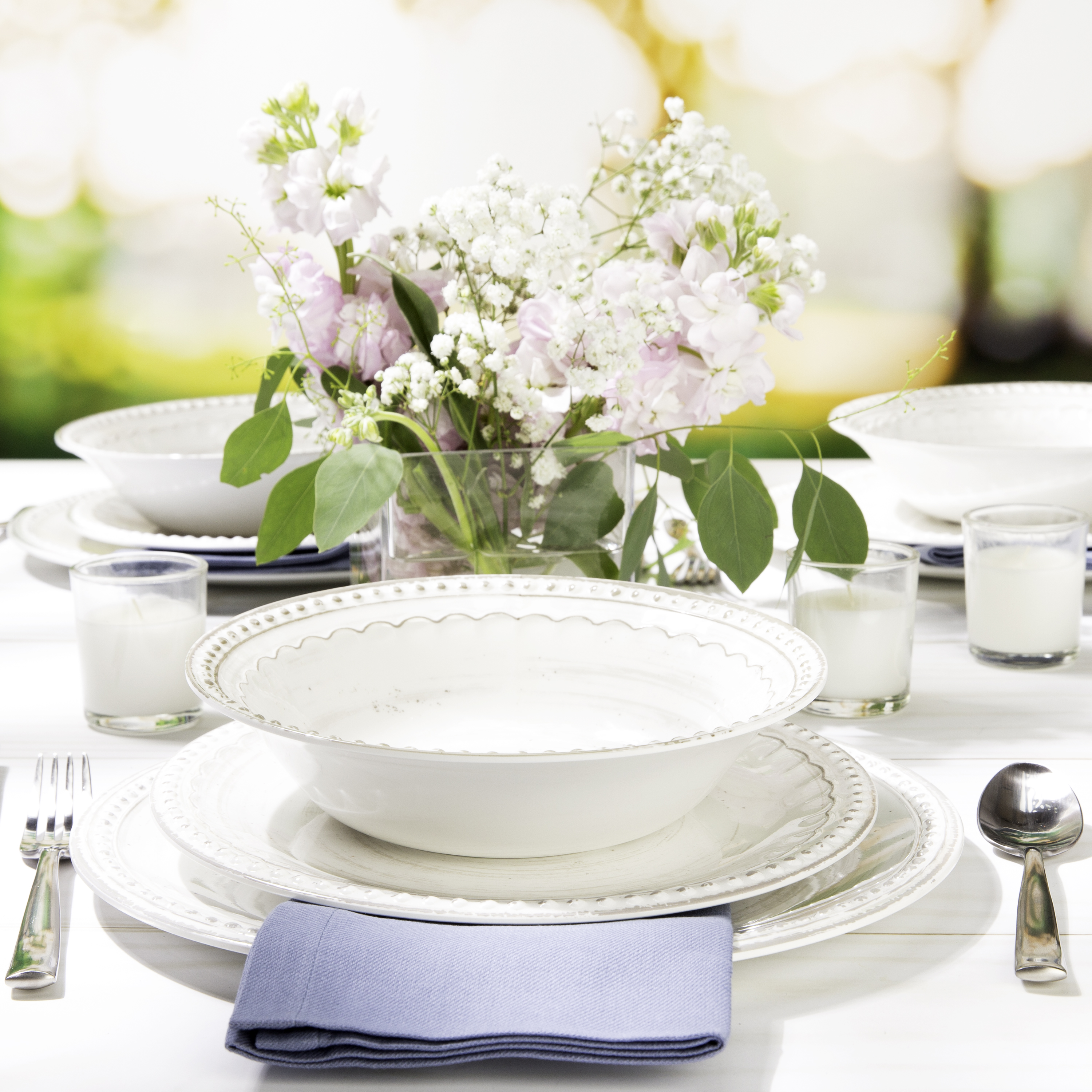 French Country Plate & Bowl Sets, White, 12-piece set slideshow image 10 French Country Plate & Bowl Sets, White, 12-piece set slideshow image 10