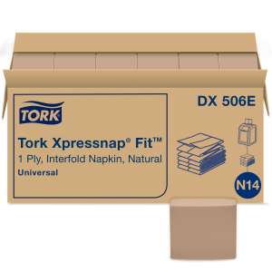 Tork, N14 Xpressnap Fit®, Napkins, 1 ply, Natural