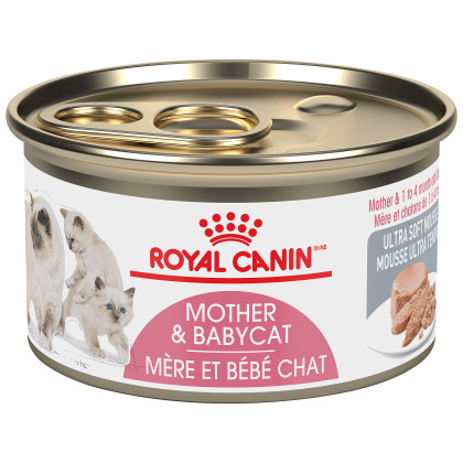 Royal Canin Feline Health Nutrition Mother & Babycat Ultra Soft Mousse Canned Cat Food