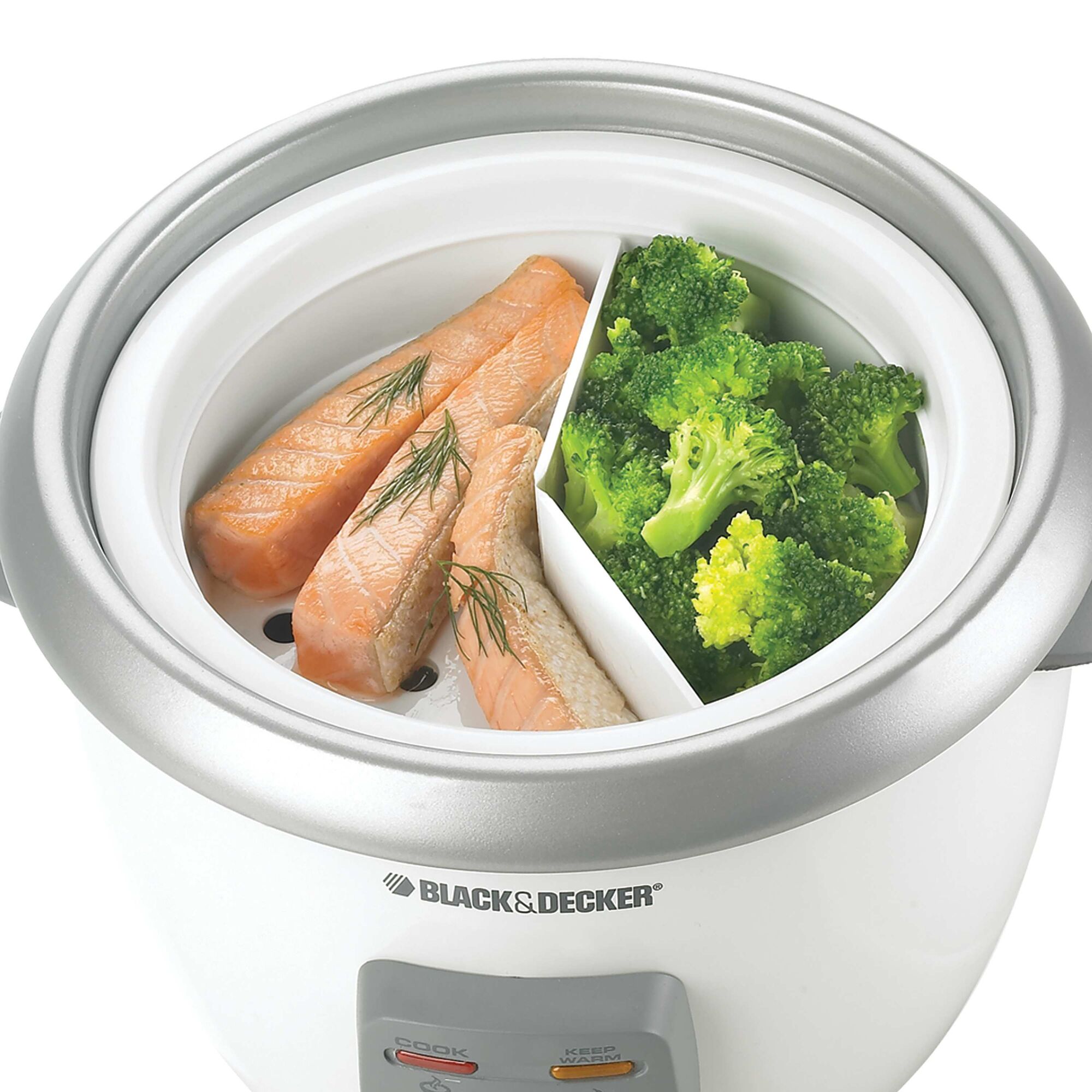 3 Cup Dry 6 Cup Rice Cooker and Steamer.