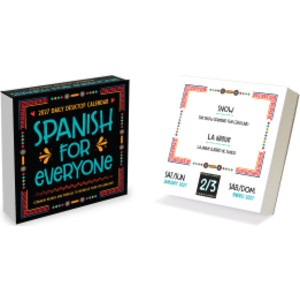 2027 Spanish Words Daily Desktop Calendar