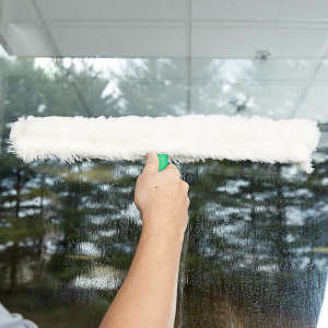 Unger, The Original StripWasher, 18", Complete Window Washing Sleeve, White/Green