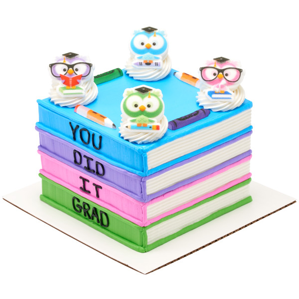 Colorful Grad Owls | DecoPac