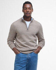 Tainsbury Half-Zip Jumper Stone