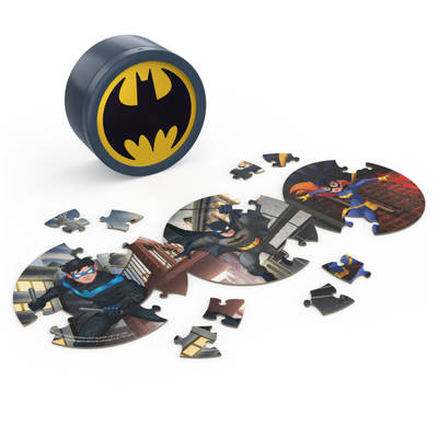 DC Batman Friendship Panoramic Puzzles, 3-in-1 Puzzle Tin, Ages 4+