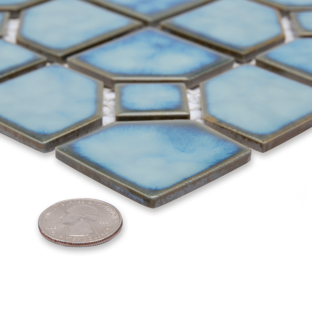 Hudson Oxford Marine 11-3/8 in. x 11-3/8 in. Porcelain Mosaic Tile