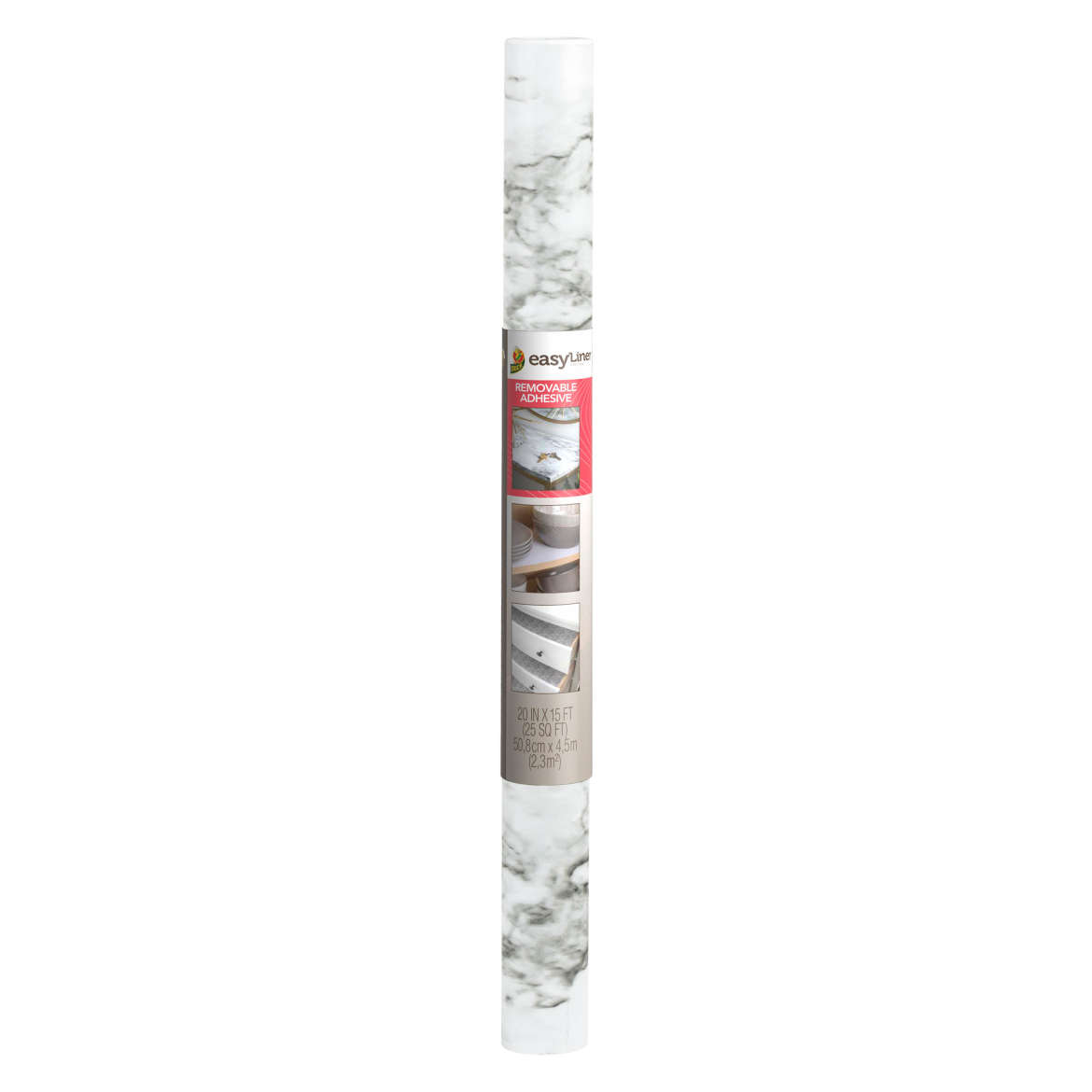 EasyLiner® Removeable Adhesive Shelf Liner - Gray Marble, 20 in. x 15 ft.