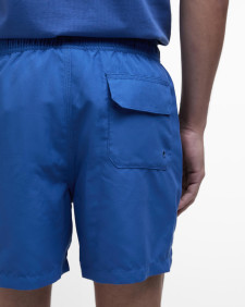 Block Print Swim Shorts North Sea Blue