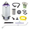ProTeam, GoFit 10, w/ Xover Multi-Surface Telescoping Wand Tool Kit, 17", Backpack Vacuum