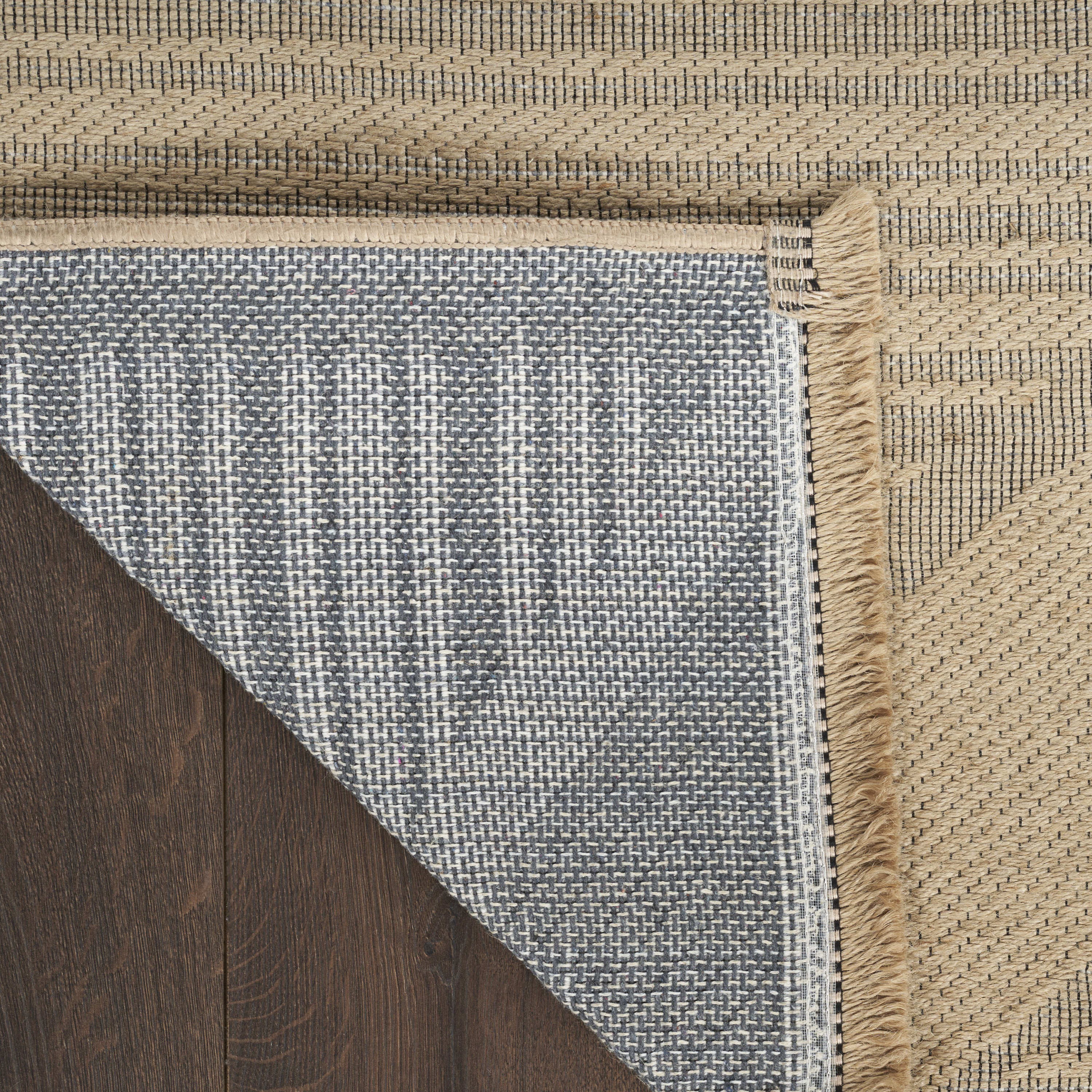 Nourison Washable Jute 7'10" x 9'10" Natural Beige Modern Indoor Rug