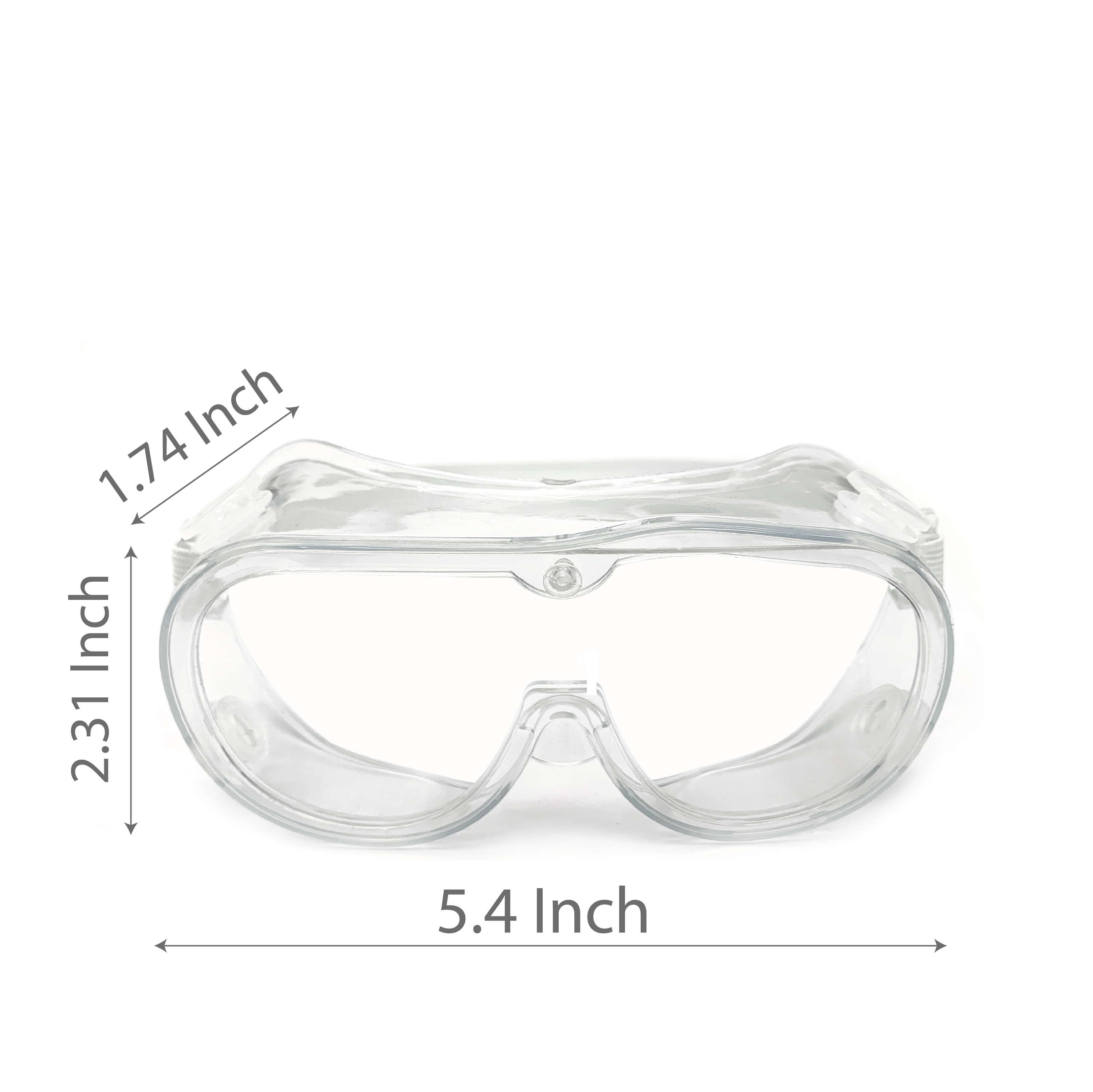 Zak Personal Protective Equipment (PPE) Protective Goggles, Clear, 2-piece set slideshow image 6