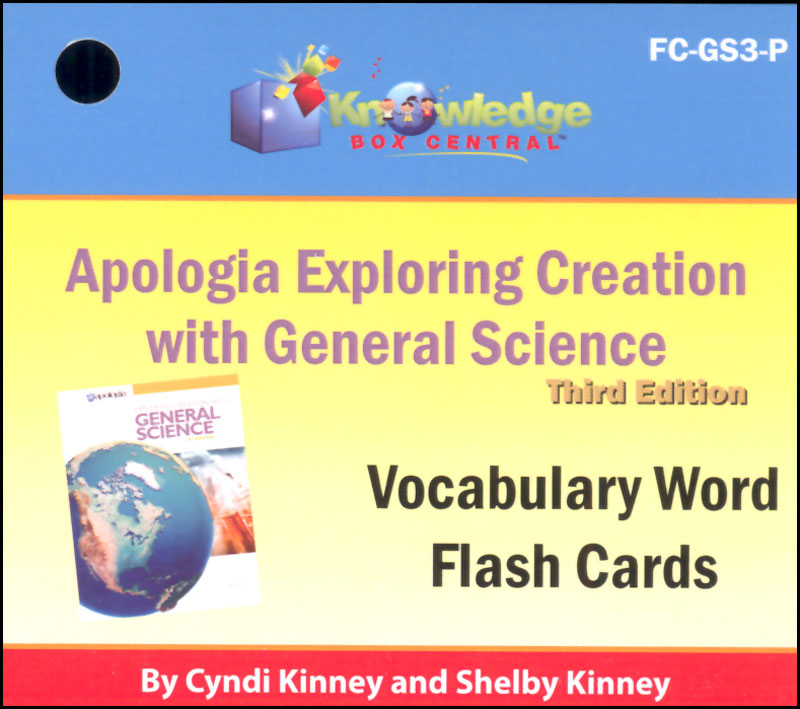Apologia general science 3rd edition flashcards printed