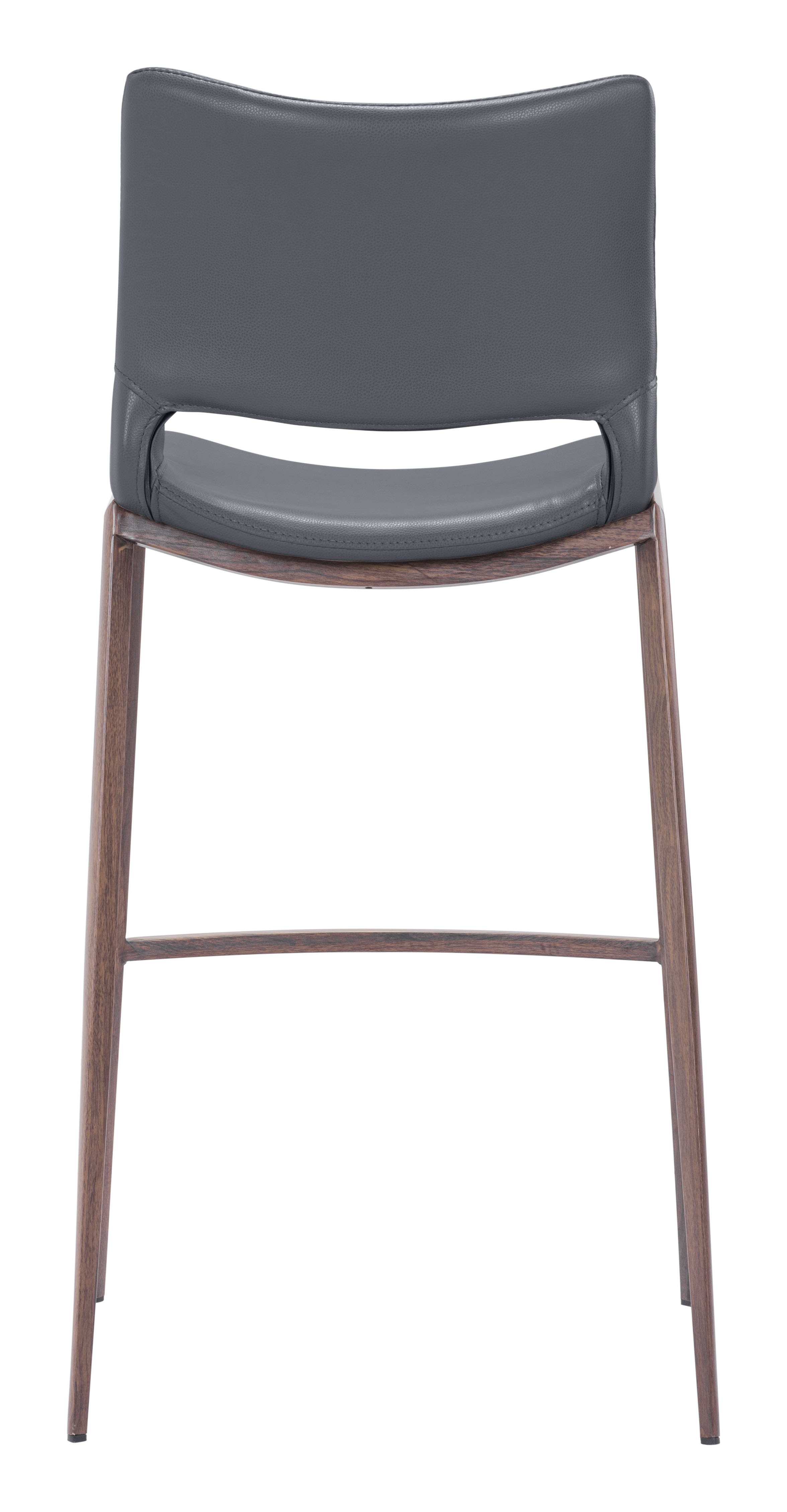 Ace Barstool (Set of 2) Dark Gray & Walnut product image