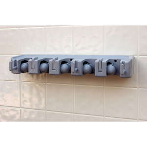 Carlisle, Roll 'N Grip™ 16.5" Roll ’N Grip Plus Broom & Brush Holder 16.5", Gray