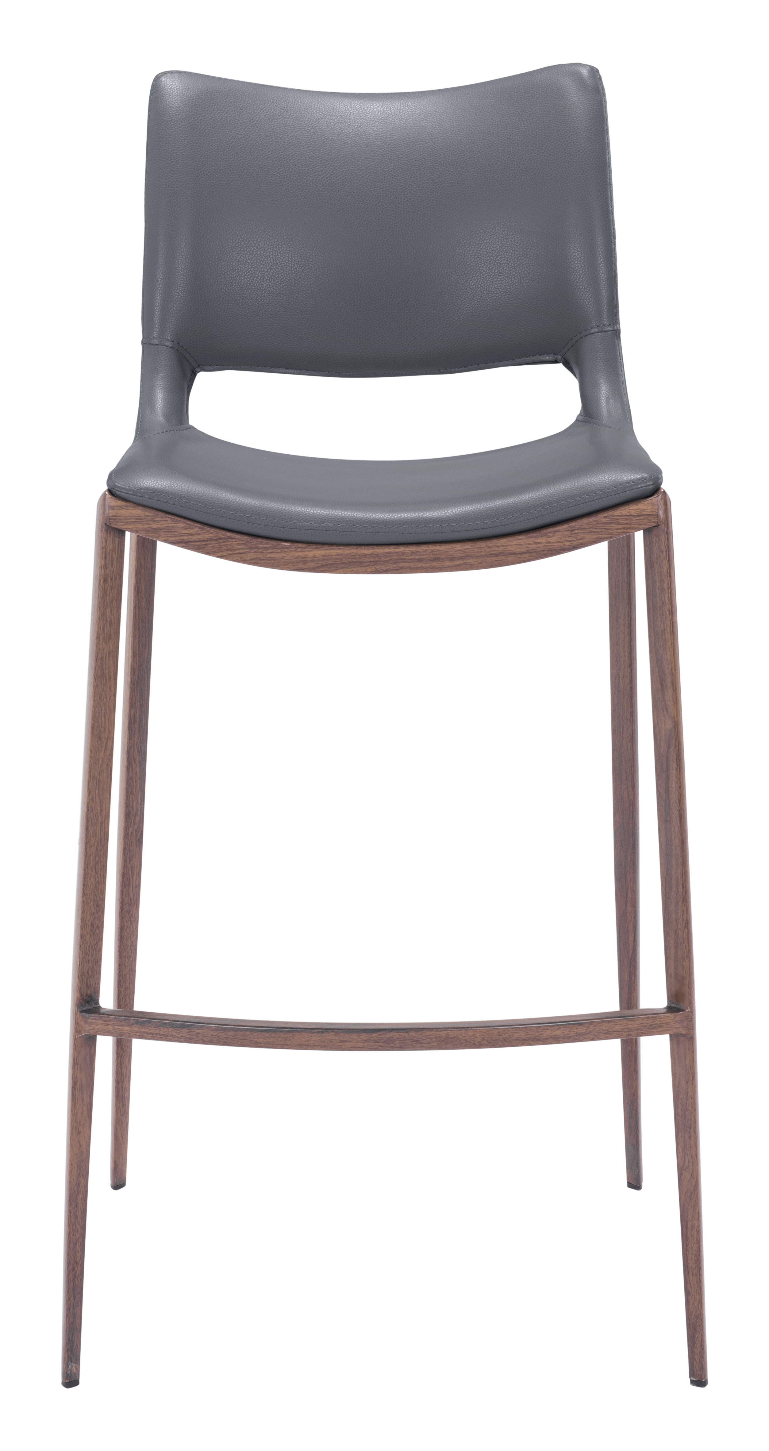 Ace Barstool (Set of 2) Dark Gray & Walnut product image