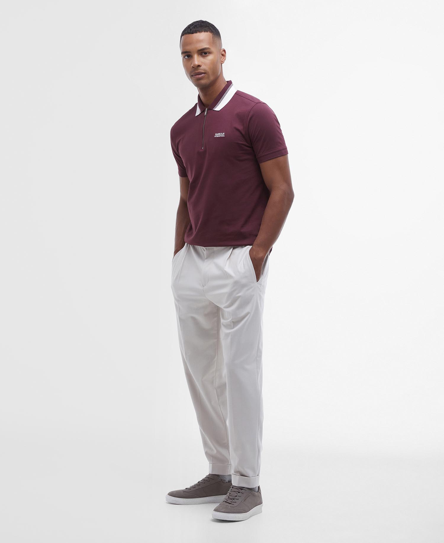 Orton Tipped Short-Sleeved Polo Shirt image number 1
