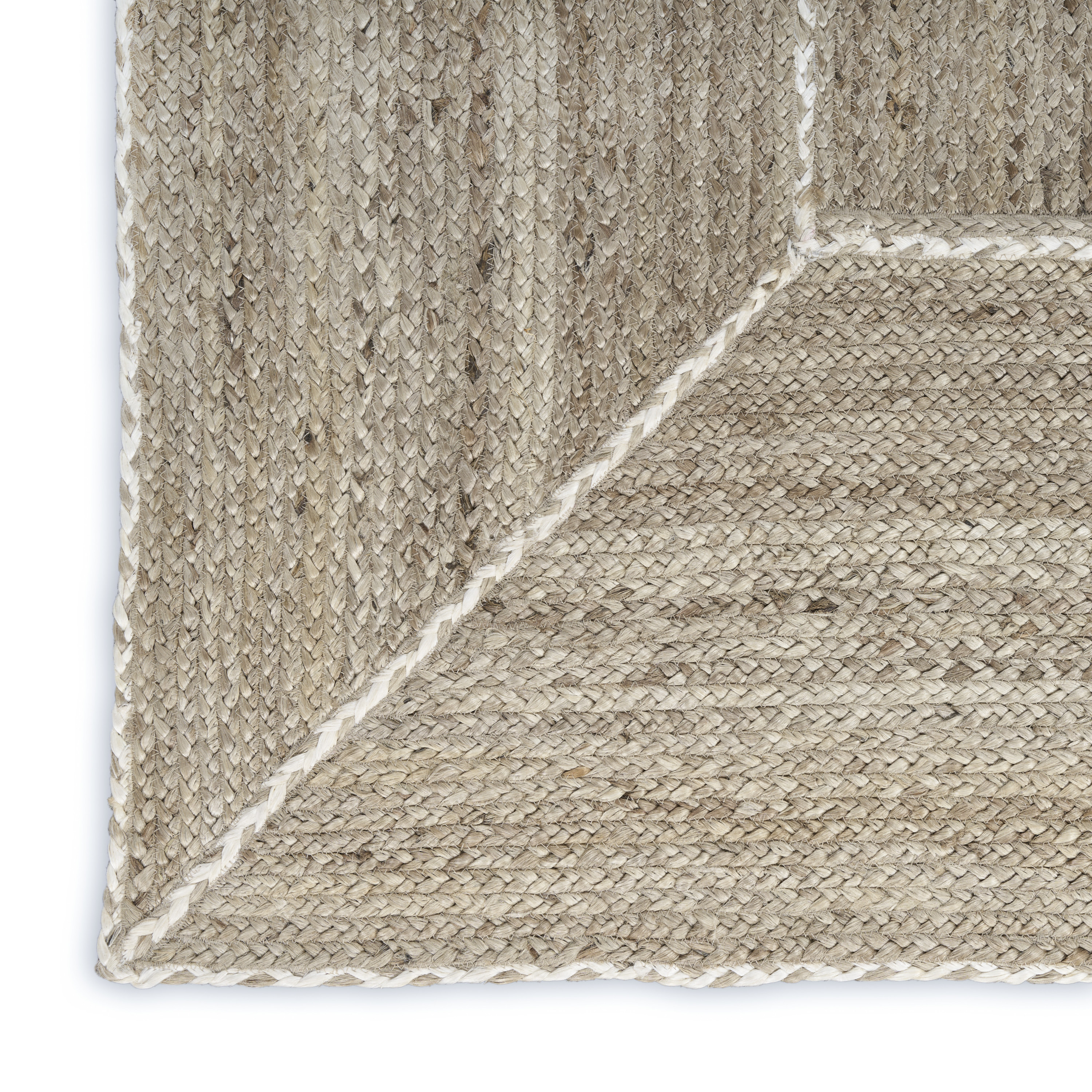 Nourison Terrazzo Jute 4' x 6' Natural Grey Farmhouse Indoor Rug