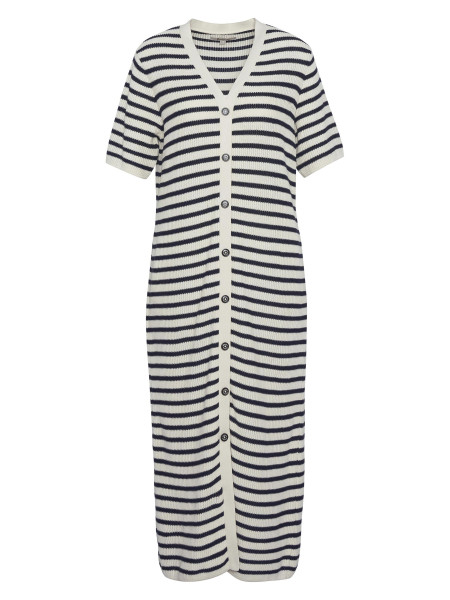 Abito midi Isla in maglia con motivo a righe Abito midi Isla in maglia con motivo a righe