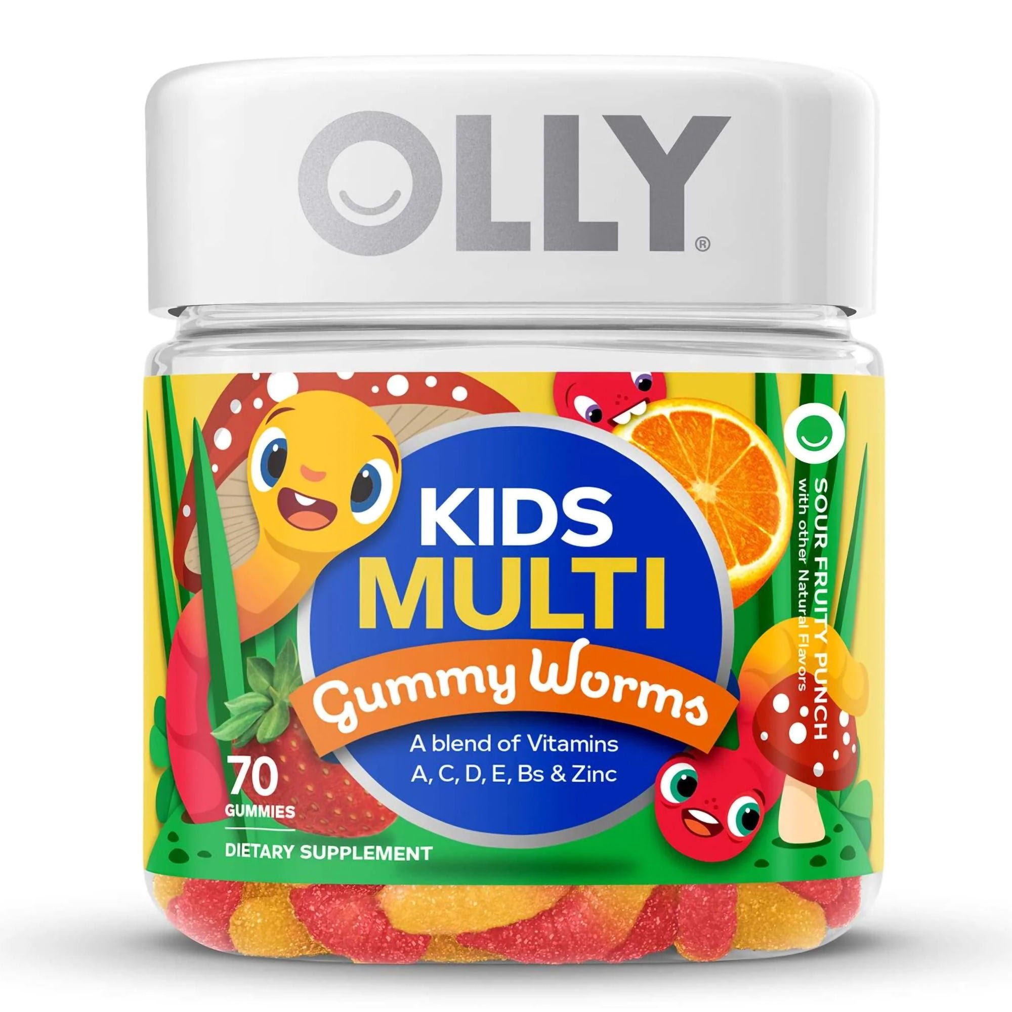 Olly® Kids Multivitamin Gummy Worms Sour Fruity Punch
