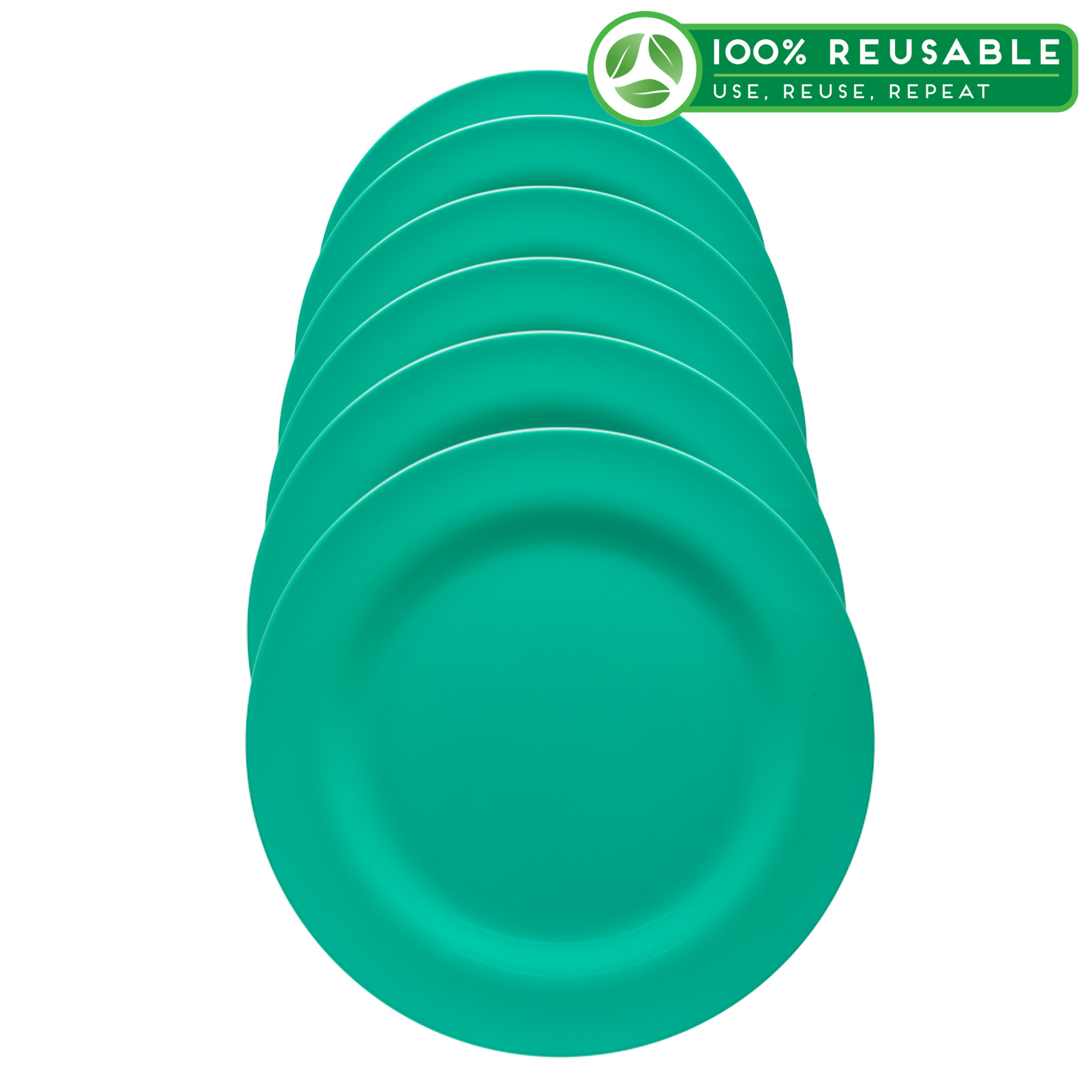 Ella Salad Plate, Seaglass, 6-piece set slideshow image 1 Ella Salad Plate, Seaglass, 6-piece set slideshow image 1