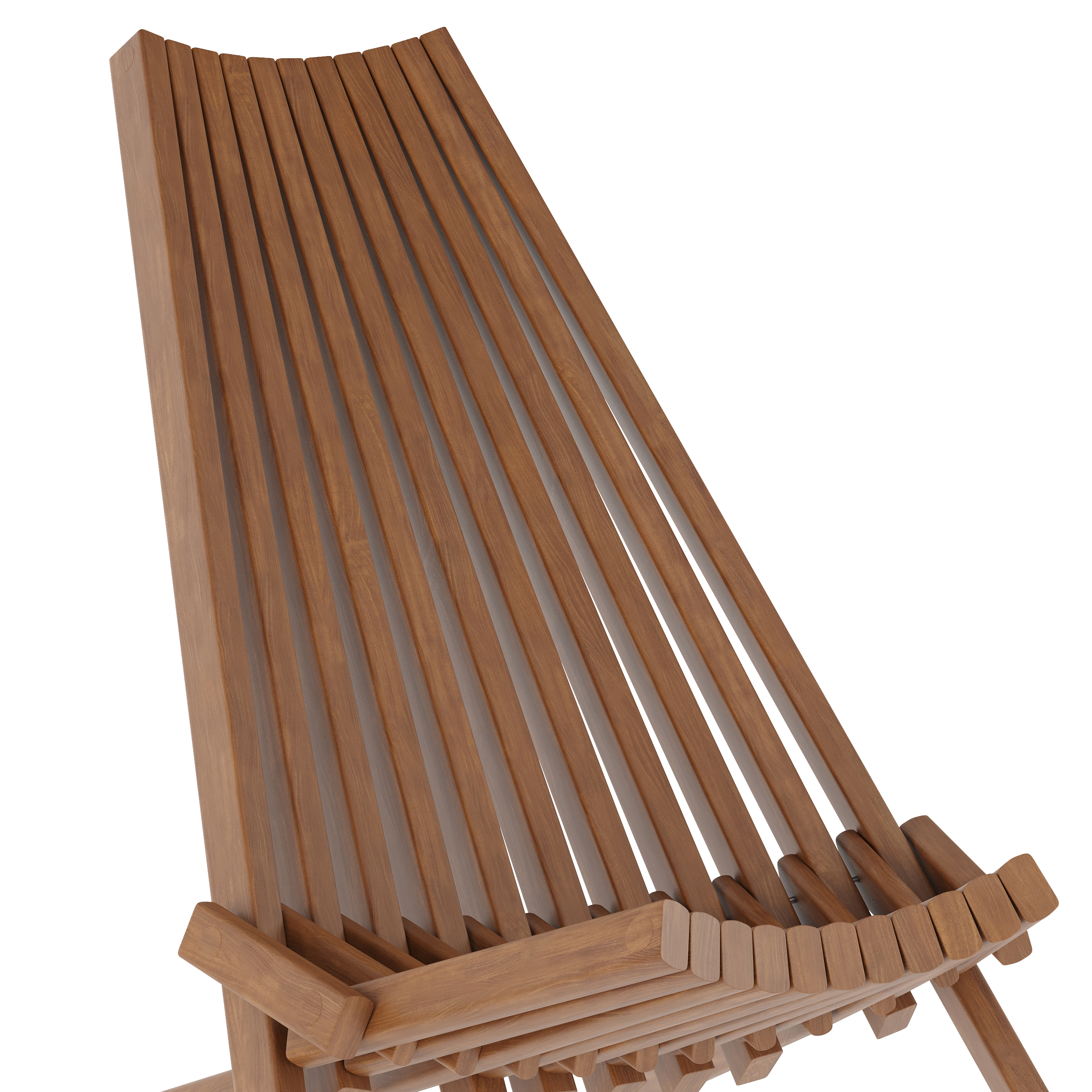 Duhram Black Folding Chair for Indoor/Outdoor Use with Acacia Wood Low Profil... - Picture 20 of 21