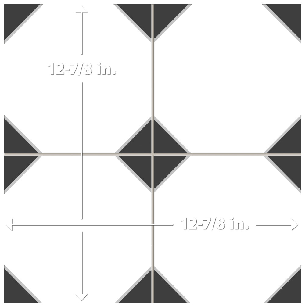 Sample – Canterbury Black Porcelain Floor and Wall Tile