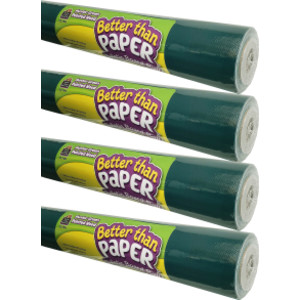 Better Than Paper® Bulletin Board Roll, 4' x 12', Hunter Green, 4 Rolls