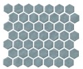 Regina Light Blue 2×2 Hexagon Mosaic Glossy
